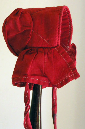 1890's Quilted Doll Bonnet