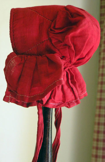 1890's Quilted Doll Bonnet