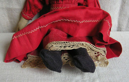 19th C Pennsylvania Cloth Doll