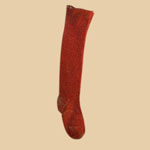  Late 19th C Red Wool Stockings